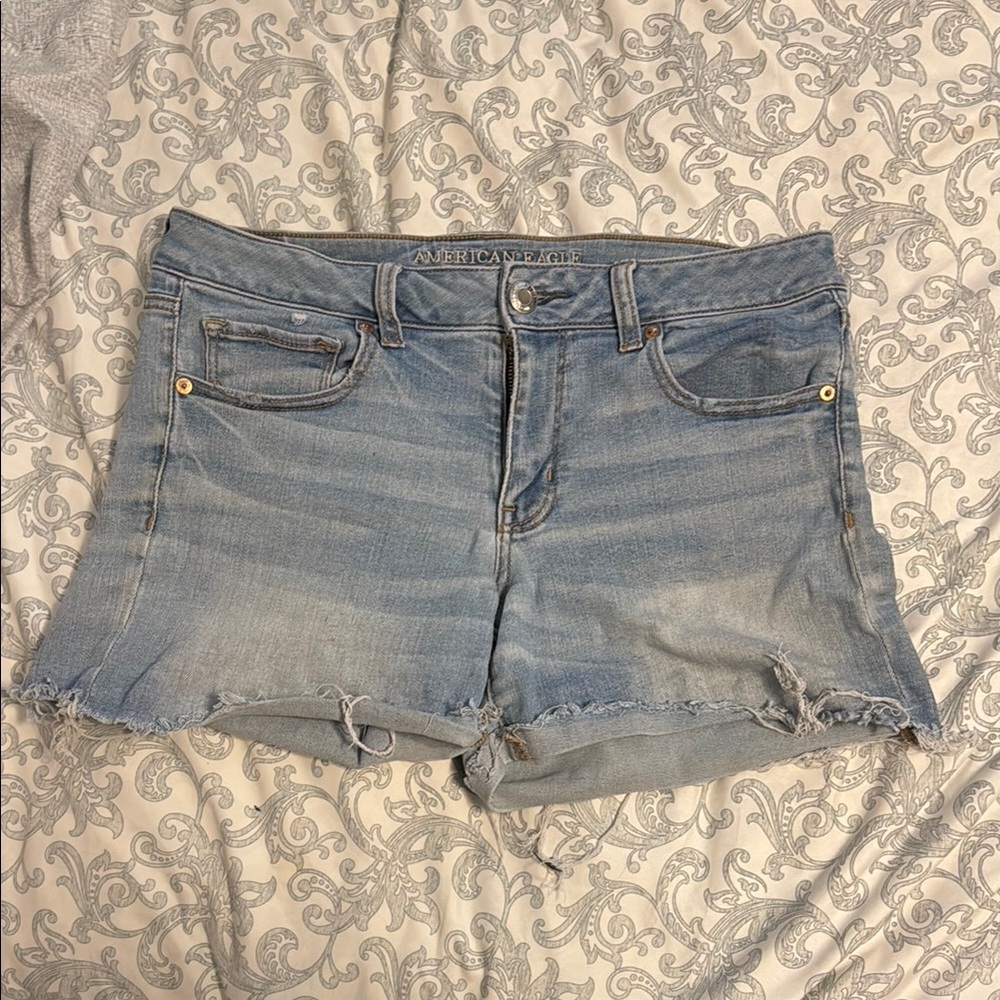 American Eagle Outfitters Blue Jean Shorts Casual Summer Style